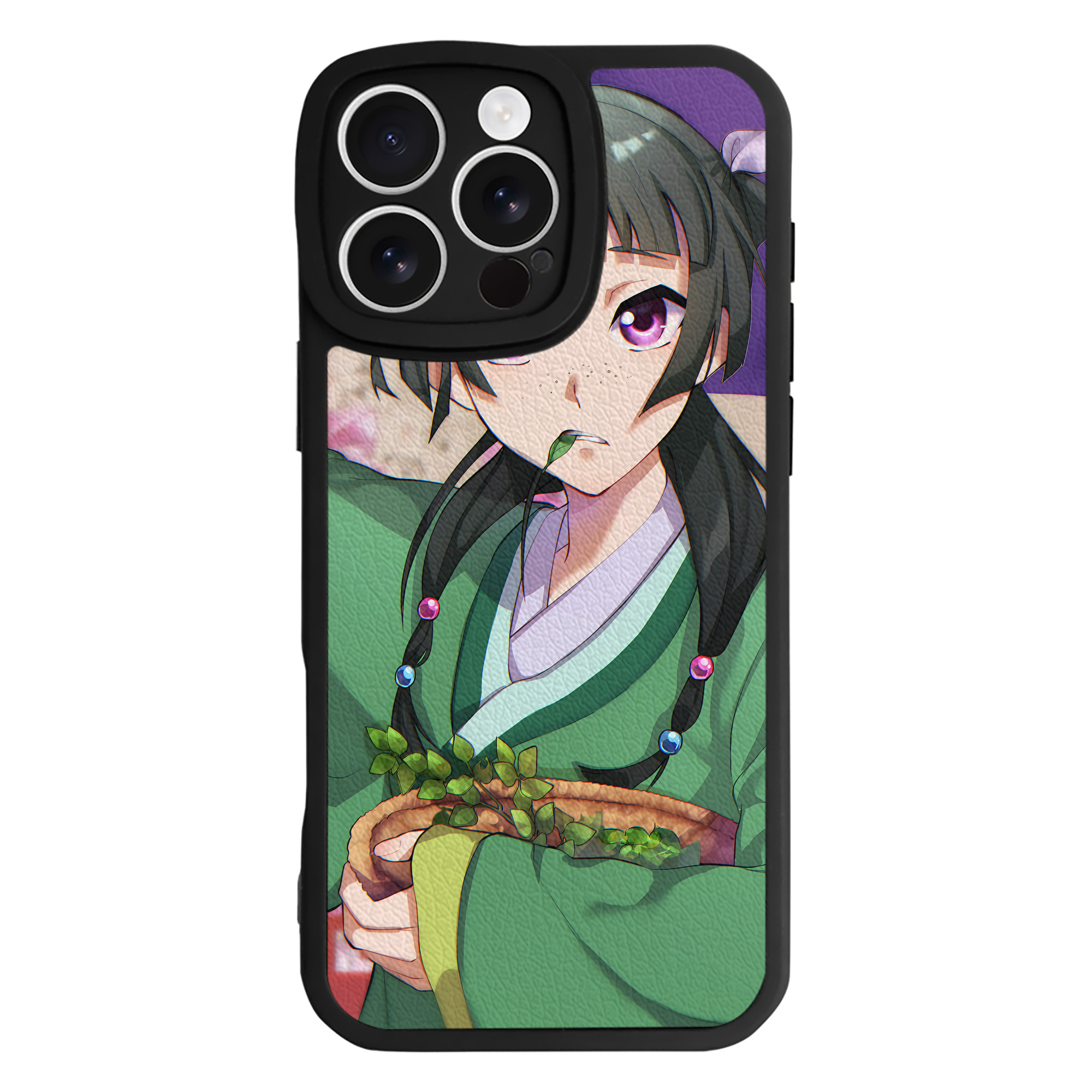 （画像用） 薬屋のひとりごと The Apothecary Diaries 【iPhone 16シリーズ対応】シリコンスマホケース（レザー調） 材質：シリコン